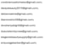 separate emails list from unexpected objects